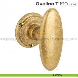 Pomolo ovale girevole per porta 190 Ovalino a T Reguitti 2