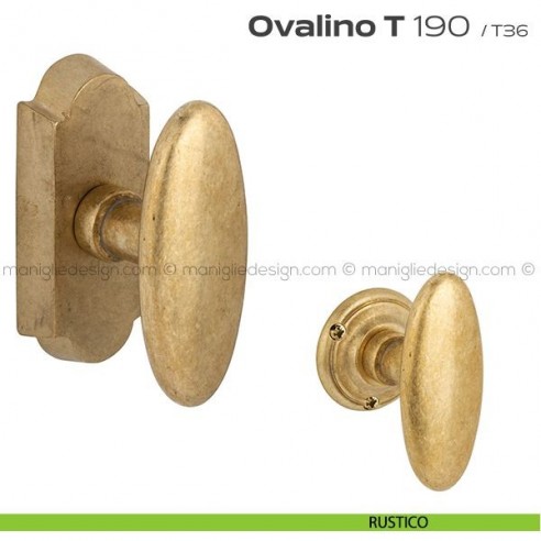 Maniglia per finestra martellina DK 190 Ovalino T Reguitti rustico