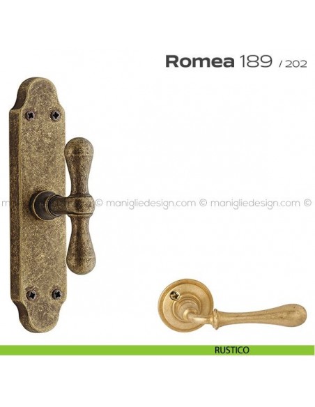 Maniglia per finestra cremonese 189 Romea Reguitti rustico