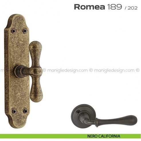 Maniglia per finestra cremonese 189 Romea Reguitti nero california