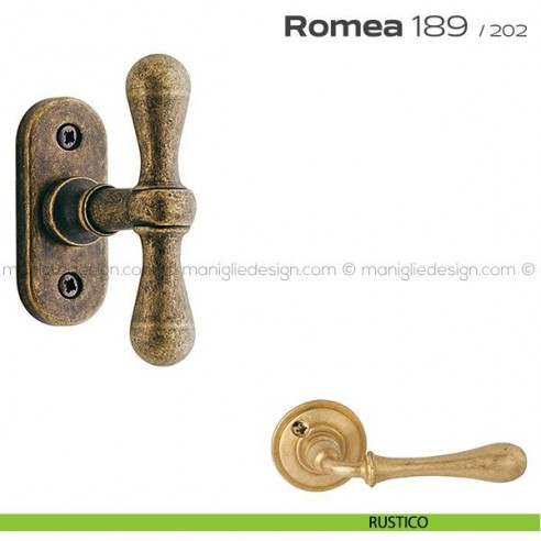 Maniglia per finestra martellina 189 Romea Reguitti rustico
