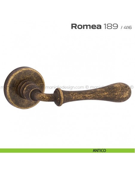 Maniglia per porta 189 Romea Reguitti antico