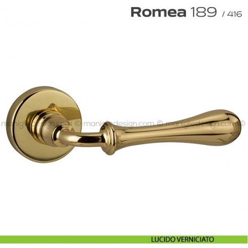 Maniglia per porta 189 Romea Reguitti lucido verniciato