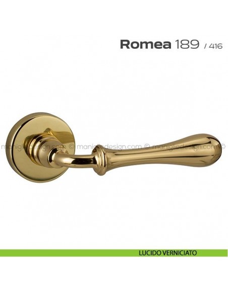Maniglia per porta 189 Romea Reguitti lucido verniciato