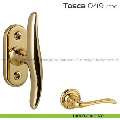 Maniglia per finestra martellina 049 Tosca Reguitti lucido verniciato