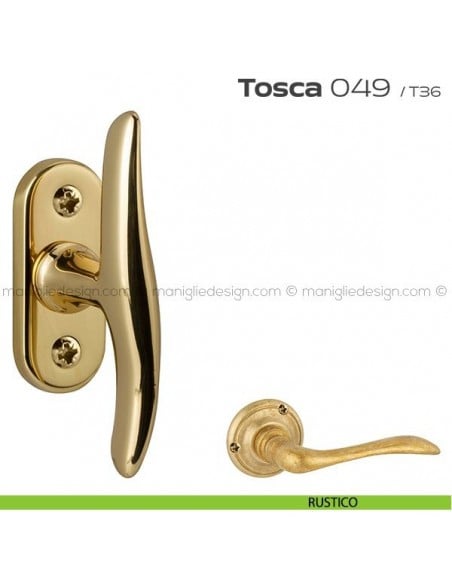 Maniglia per finestra martellina 049 Tosca Reguitti rustico