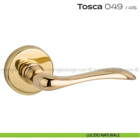 Maniglia per porta 049 Tosca Reguitti lucido naturale