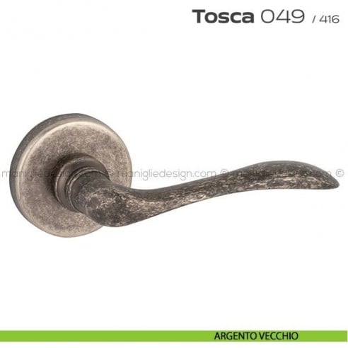 Maniglia per porta 049 Tosca Reguitti argento vecchio