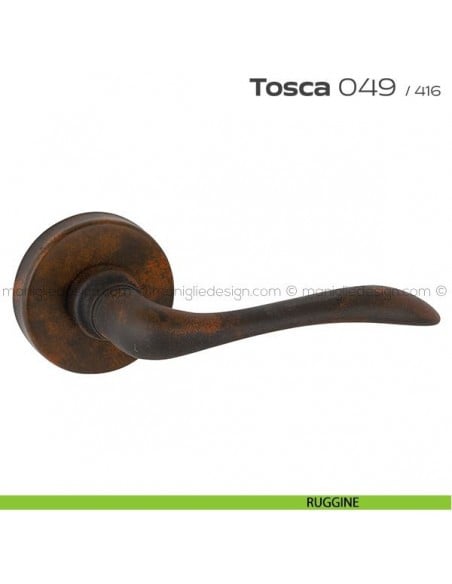 Maniglia per porta 049 Tosca Reguitti ruggine