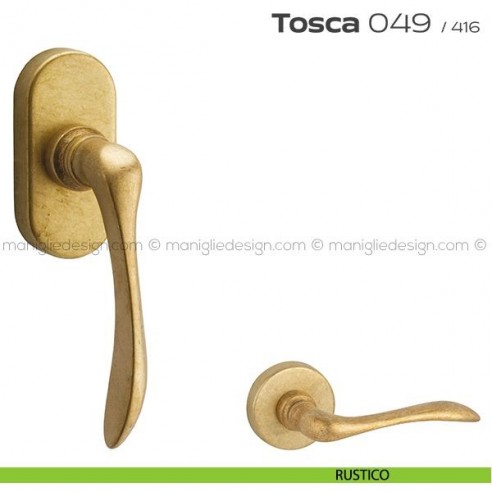 Maniglia martellina DK per finestra 049 Tosca Reguitti rustico