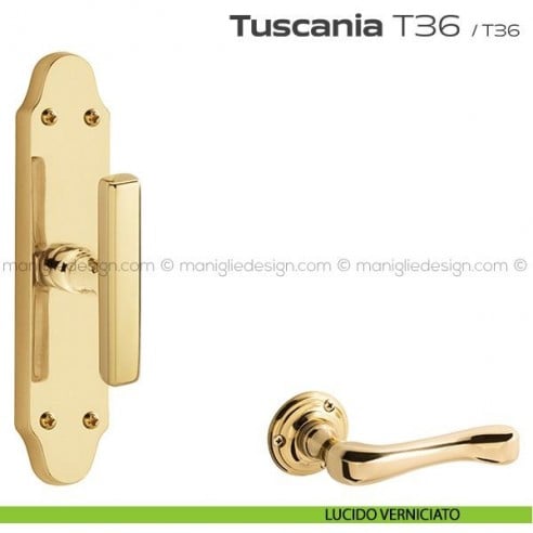 Maniglia per finestra cremonese T36 Tuscania Reguitti lucido verniciato