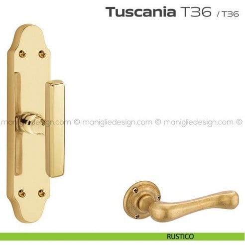 Maniglia per finestra cremonese T36 Tuscania Reguitti rustico