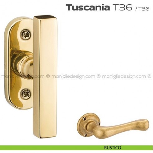 Maniglia per finestra martellina T36 Tuscania Reguitti rustico