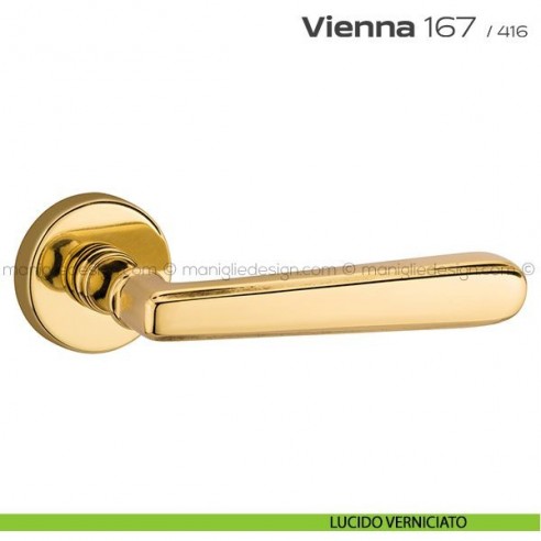 Maniglia per porta 167 Vienna Reguitti lucido verniciato