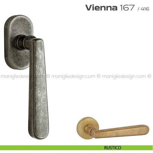 Maniglia martellina DK per finestra 167 Vienna Reguitti rustico