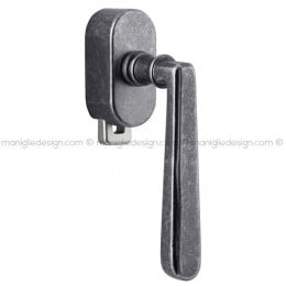 Maniglia per finestra DK con pulsante su placca 167 Vienna Reguitti