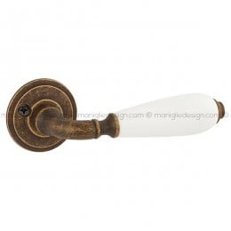 Maniglia in porcellana per porta 069 Cinzia Reguitti con viti a vista