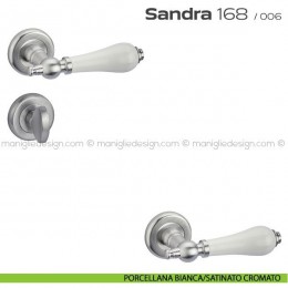Maniglia con porcellana per porta con nottolino 168 Sandra Reguitti 2