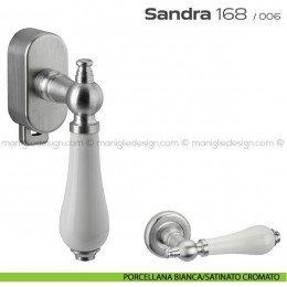 Maniglia per finestra DK con pulsante su placca 168 Sandra Reguitti 2