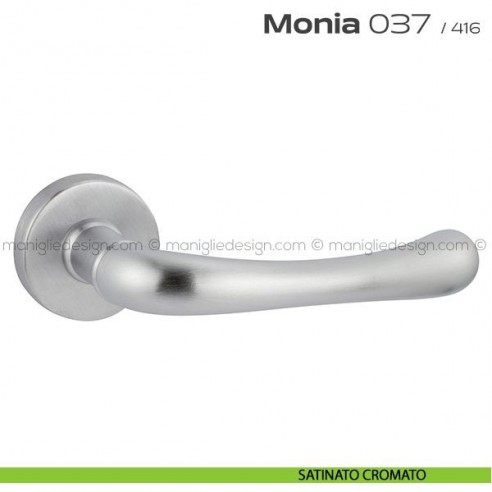Maniglia per porta 37 Monia Reguitti satinato cromato