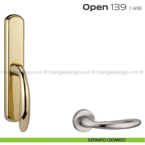 Maniglia per finestra cremonese 139 Open Reguitti satinato cromato