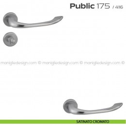 Maniglia per porta con nottolino 175 Public Reguitti 2