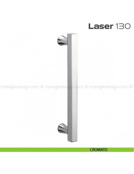 Maniglione per porta 130 LASER Reguitti senza rosette cromato
