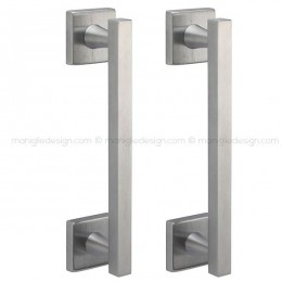 Maniglione per porta 130 Laser Reguitti accoppiato con rosette