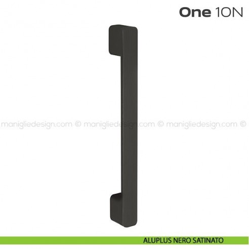 Maniglione per porta 10N ONE Reguitti aluplus nero satinato (intesasse 300 mm)