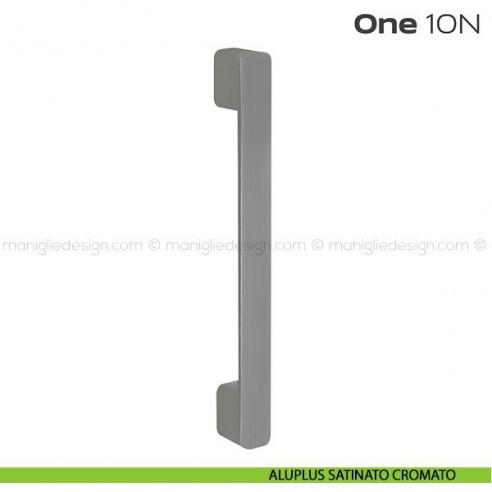 Maniglione per porta 10N ONE Reguitti aluplus satinato cromato (intesasse 300 mm)