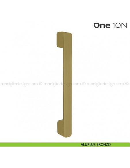 Maniglione per porta 10N ONE Reguitti aluplus bronzo (intesasse 300 mm)