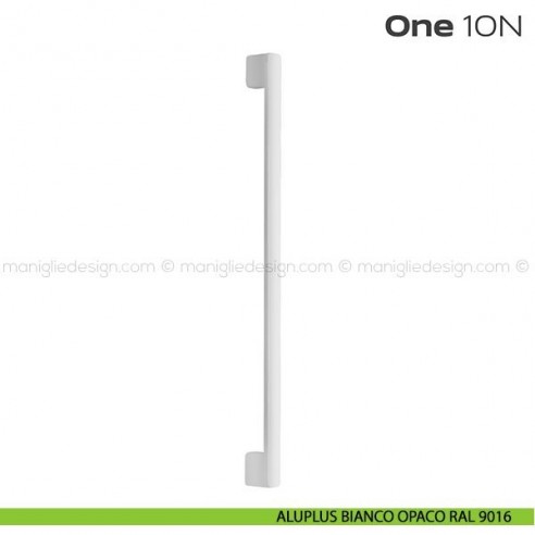 Maniglione per porta 10N ONE Reguitti bianco opaco RAL 9016 (intesasse 600 mm)