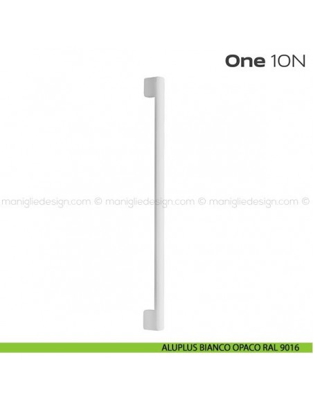 Maniglione per porta 10N ONE Reguitti bianco opaco RAL 9016 (intesasse 600 mm)