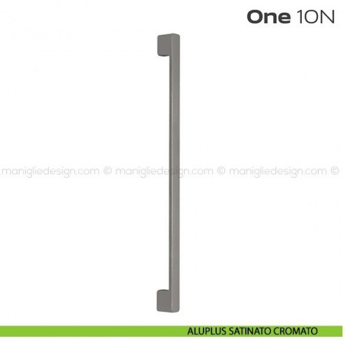 Maniglione per porta 10N ONE Reguitti aluplus satinato cromato (intesasse 600 mm)