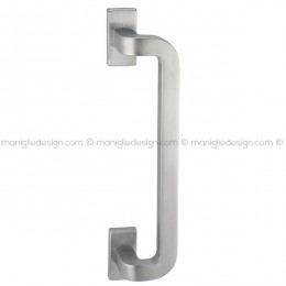 Maniglione per porta 425 Quark Reguitti singolo rosette rettangolari