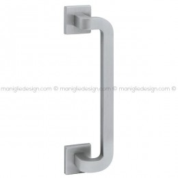 Maniglione per porta 425 Quark Reguitti singolo rosette quadrate
