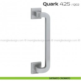 Maniglione per porta 425 Quark Reguitti singolo rosette quadrate 2