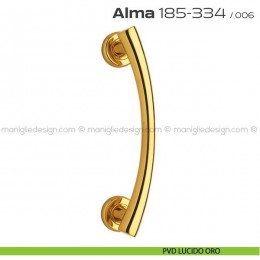 Maniglione per porta 185-334 Alma Reguitti singolo rosette tonde 2