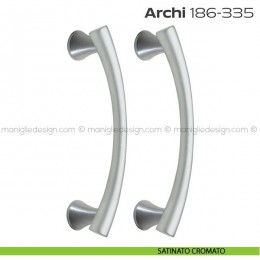 Maniglione per porta 186-335 Archi Reguitti accoppiato senza rosette 2