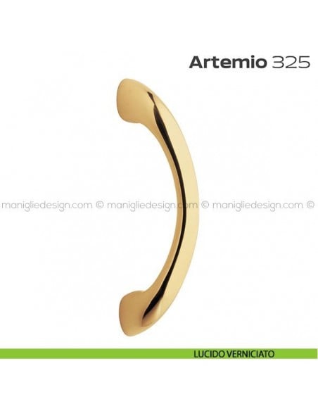 Maniglione per porta 325 Artemio Reguitti singolo senza rosette lucido verniciato