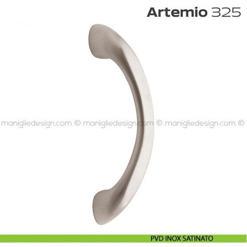 Maniglione per porta 325 Artemio Reguitti singolo senza rosette PVD inox satinato