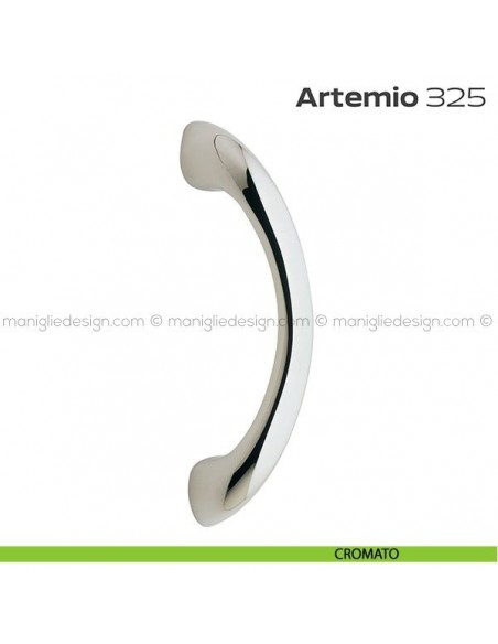 Maniglione per porta 325 Artemio Reguitti singolo senza rosette cromato