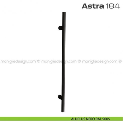 Maniglione per porta 184 Astra Reguitti aluplus nero RAL 9005