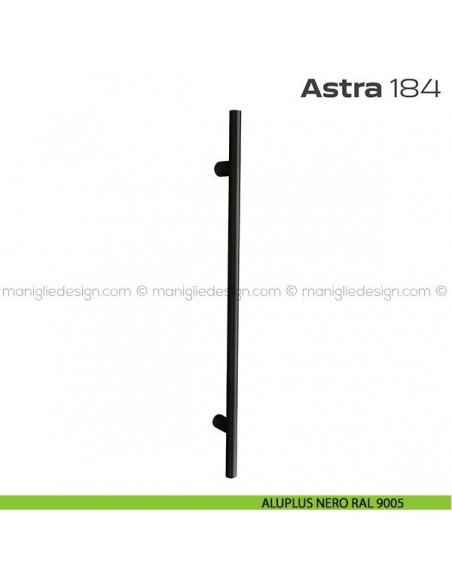 Maniglione per porta 184 Astra Reguitti aluplus nero RAL 9005