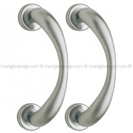 Maniglione per porta 319 Duna Reguitti accoppiato rosette ad avvitare