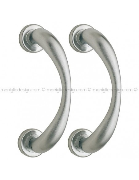 Maniglione per porta 319 Duna Reguitti accoppiato rosette ad avvitare