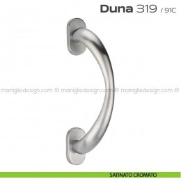 Maniglione per porta 319 Duna Reguitti singolo rosette ovali 2