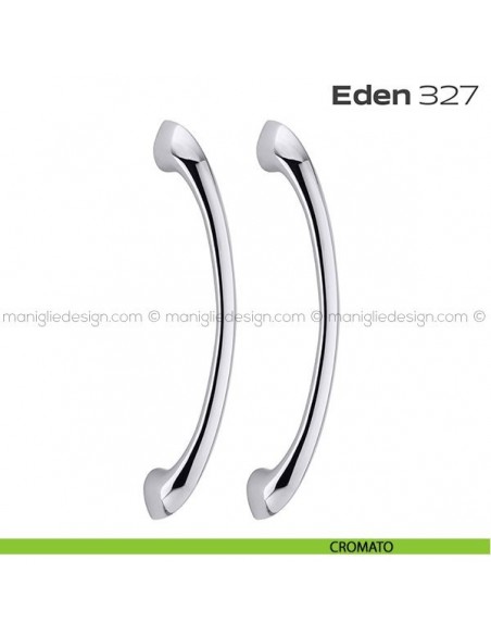 Maniglione per porta 327 Eden Reguitti accoppiato senza rosette cromato