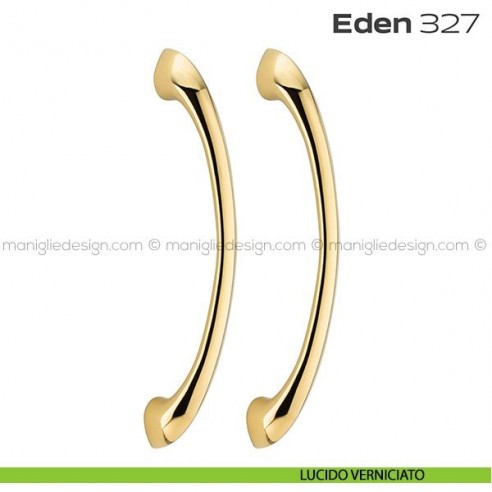 Maniglione per porta 327 Eden Reguitti accoppiato senza rosette lucido verniciato