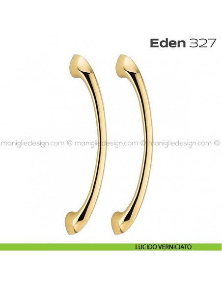 Maniglione per porta 327 Eden Reguitti accoppiato senza rosette lucido verniciato